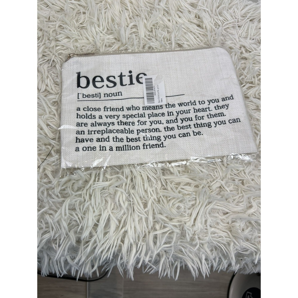 Bestie Definition Makeup Bag Pencil Holder Best Friend Gifts Christmas Stocking - Picture 3 of 5